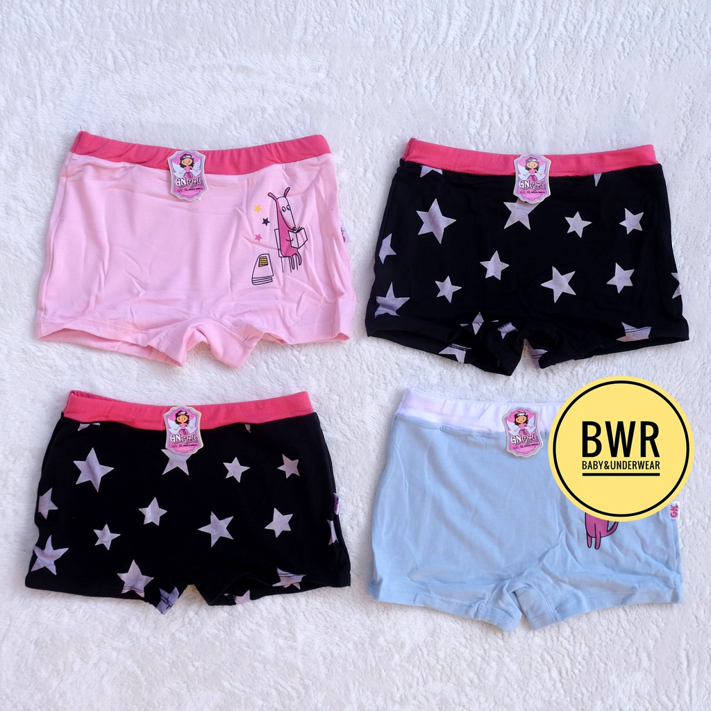 CD Boxer GN Anak 4001 C  BINTANG [ V UA5 - WA5 ] Celana Boxer Anak Perempuan W3L4001 - Bwr