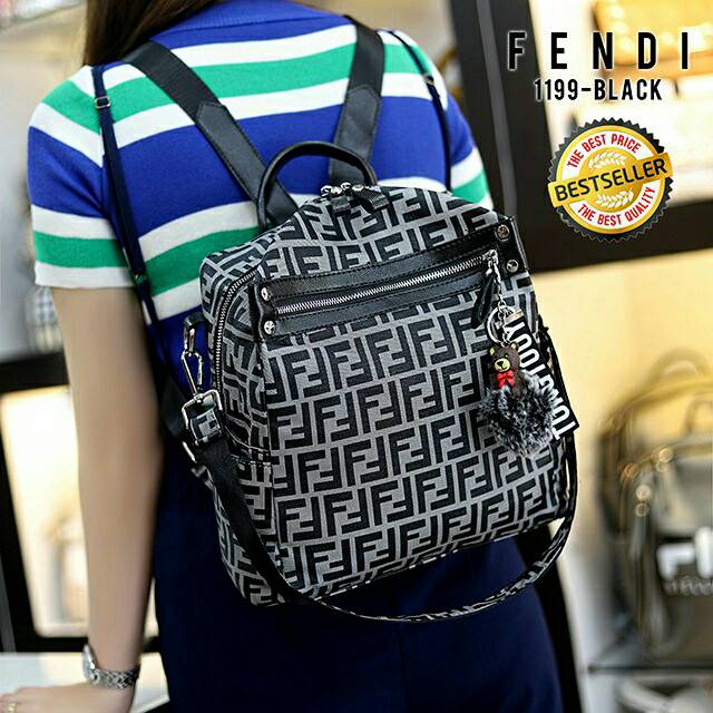 Ransel Wanita FENDI Multifungsi Backpack Impor Branded Grosir Tas Batam Murah