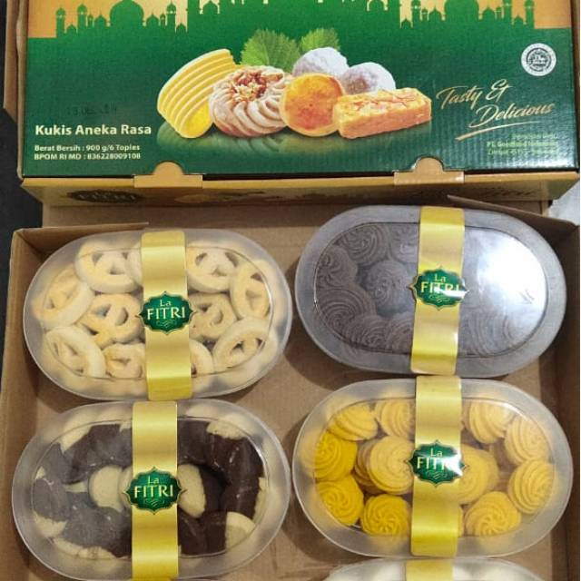 

Paket Kue kering Lafitri 6 toples