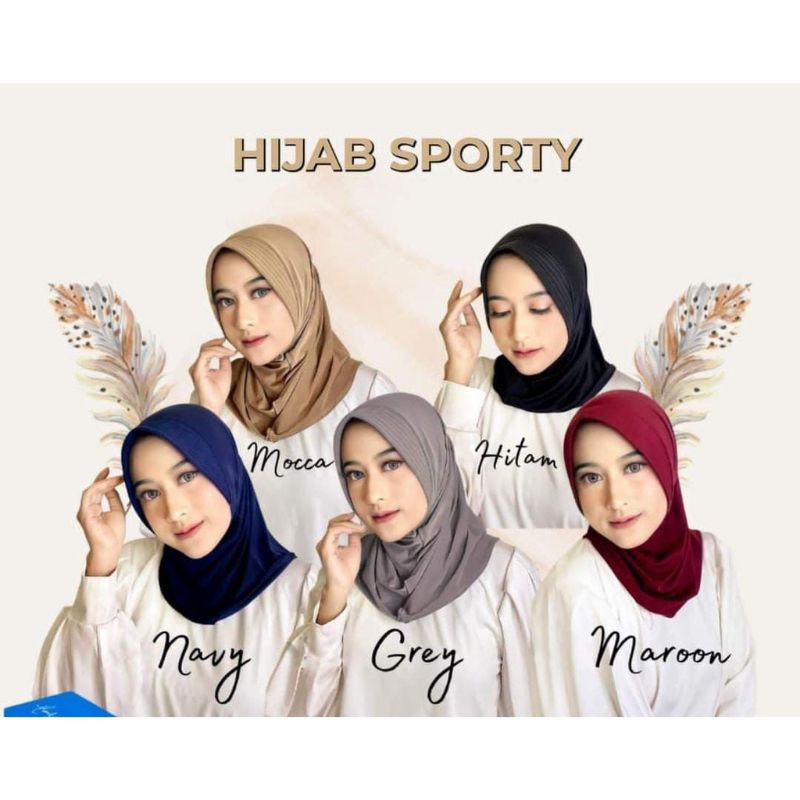 HIJAB SPORTY PET,BERGO SPORT,HIJAB INSTAN OLAHRAGA