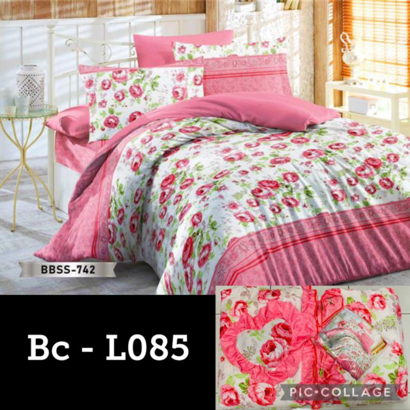 4.4 Mega Shopping Day Natasha Bed Cover Set + Sprei Ukuran King Size 180x200 Termurah