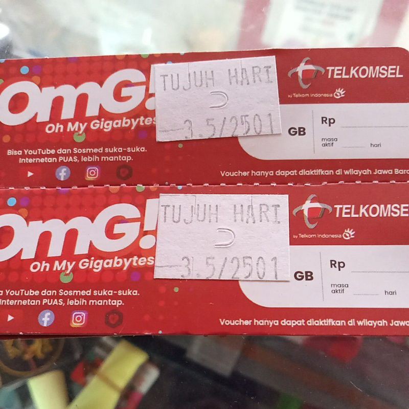 VOUCHER TELKOMSEL 3,5GB JABAR