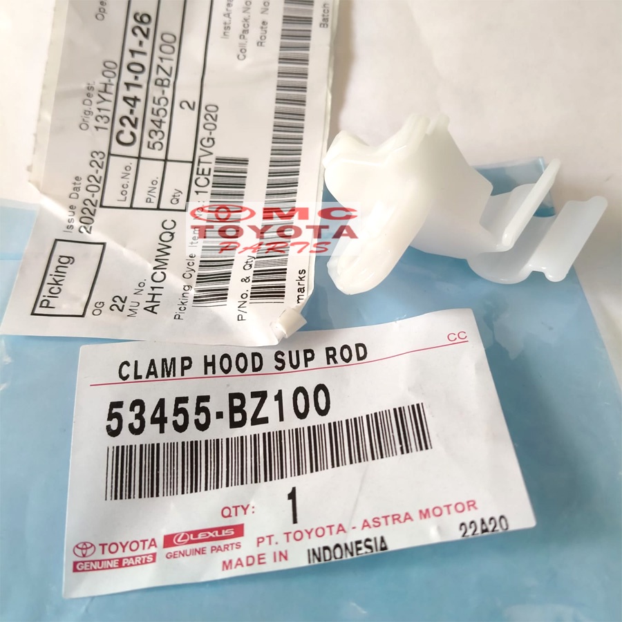 Clip Clamp Hood Stang Kap Mesin Agya Ayla Calya Sigra 53455-BZ100