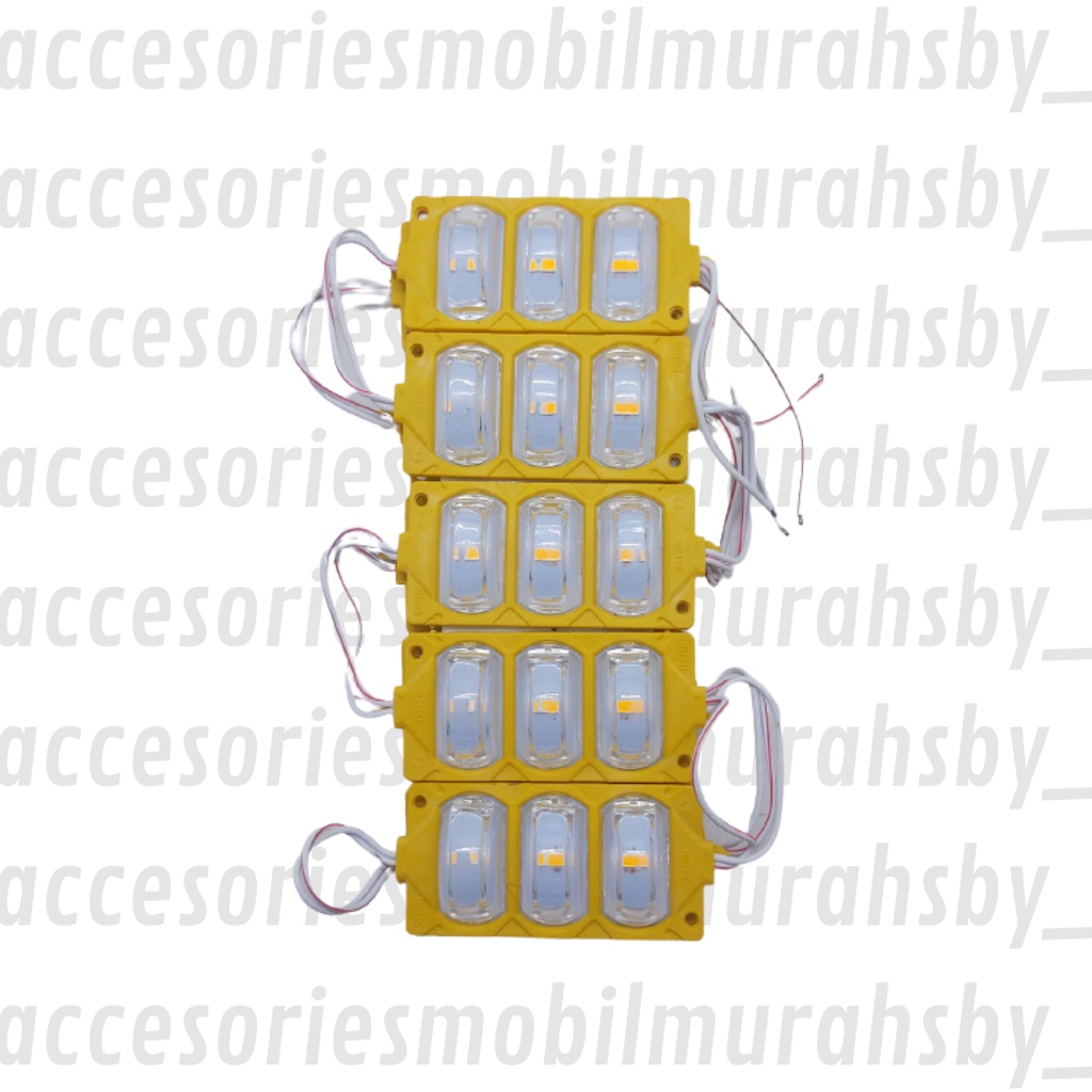 Lampu Led Modul 3 Mata cembung 12Volt Dan 24Volt Waterproof harga untuk 5 pcs