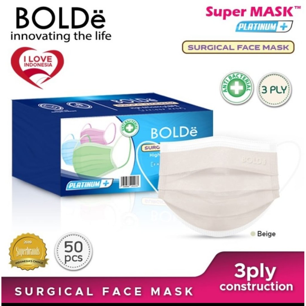 Masker Medis/Surgical Face Mask Bolde