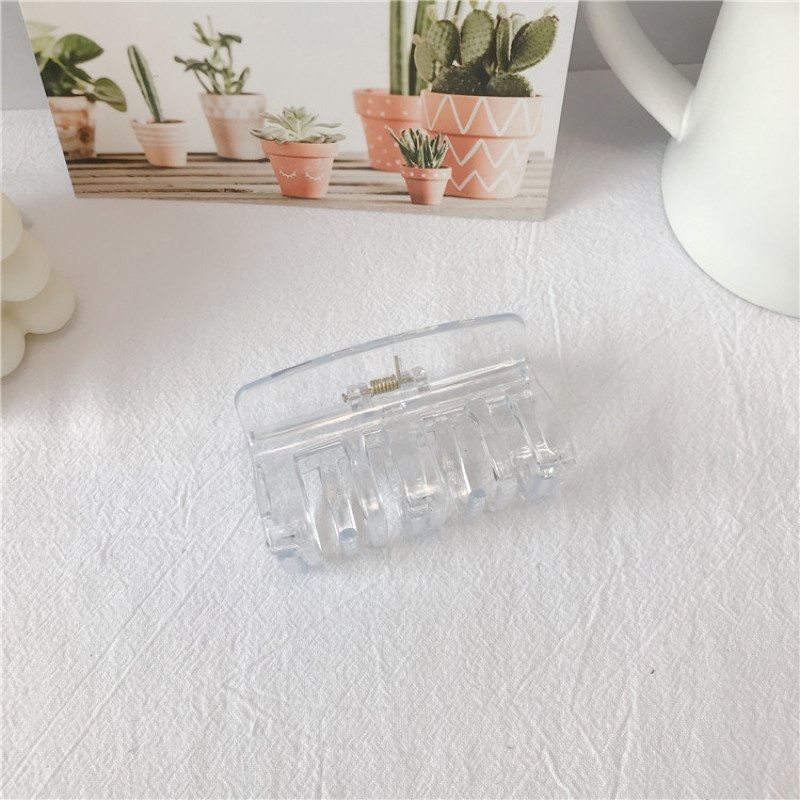 Korea Style Square Acetic Acid Hair Claw Bathing Washing Makeup Grab Hair Accessories for Women