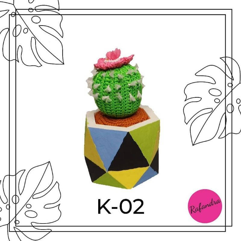 

Amigurumi kaktus K-02