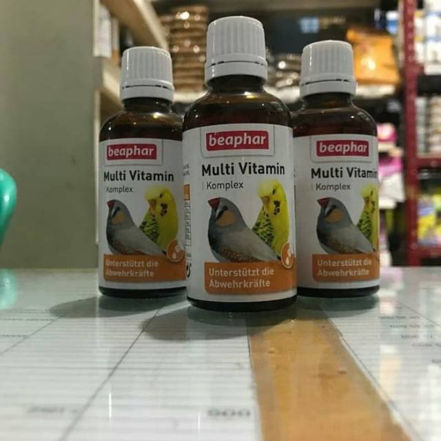 Beaphar Multi Vitamin Komplek Vogel 50ml Anti Stres for all Bird