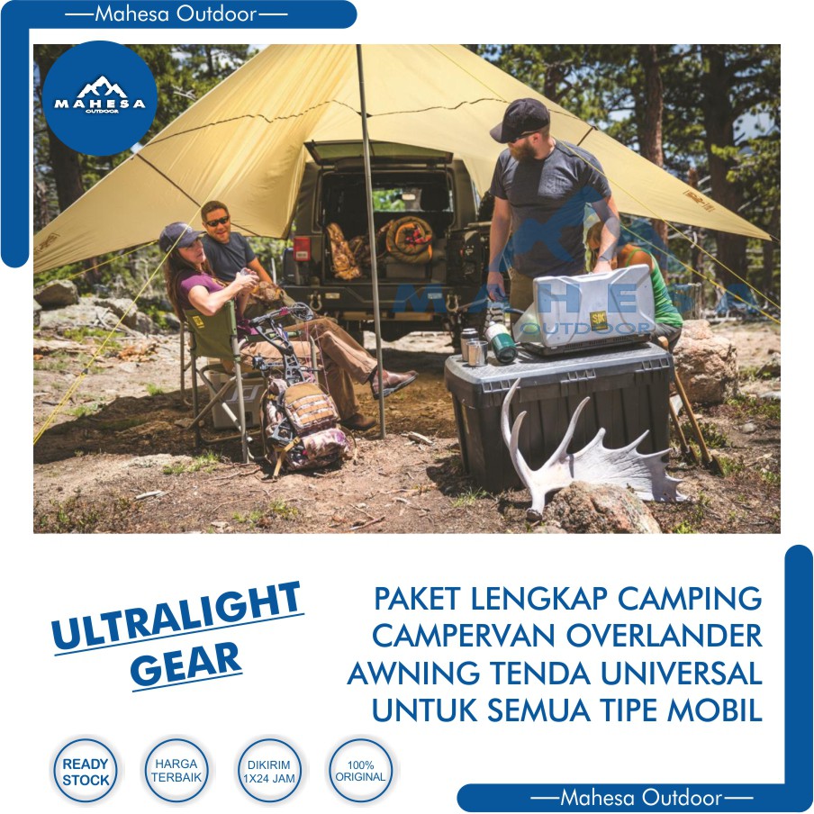 Paket DIY Awning Tenda Mobil Car Campervan Overlander Offroad Camping Campervan Mahesa Outdoor