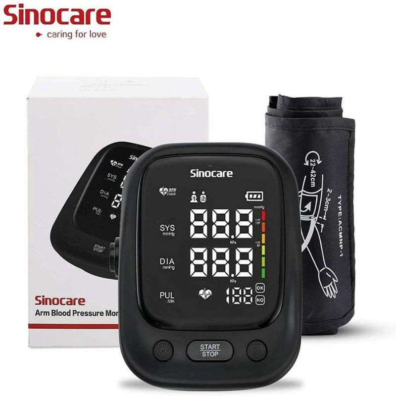 Sinocare AES-U181 Alat Cek Tensi Meter Tekanan Darah Digital Otomatis / Tensimeter Digital Sinocare AES U181