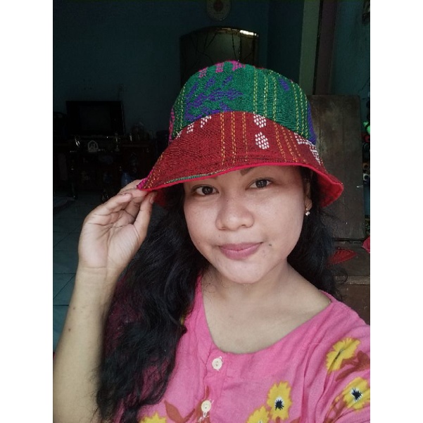 BUCKET HAT KOMBINASI ULOS/TOPI PANTAI