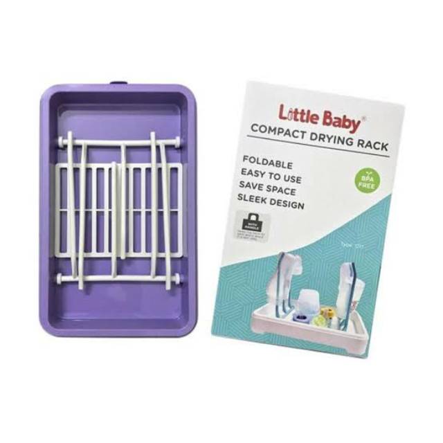 Rak pengering botol susu bayi Little Baby tanpa penutup Compact Drying Rack 1217 Makassar