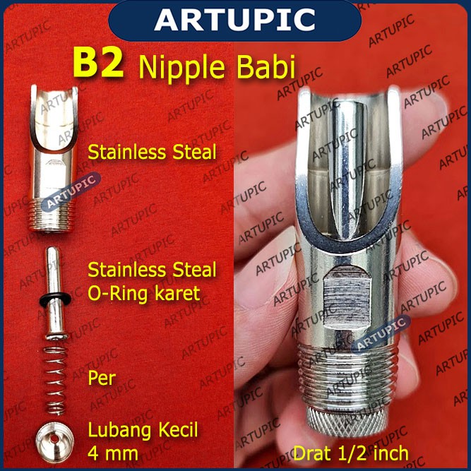 Nipple Babi B2 Murah nipel nepel sutil dot babi murah Artupic Alat tempat minum babi domba kambing