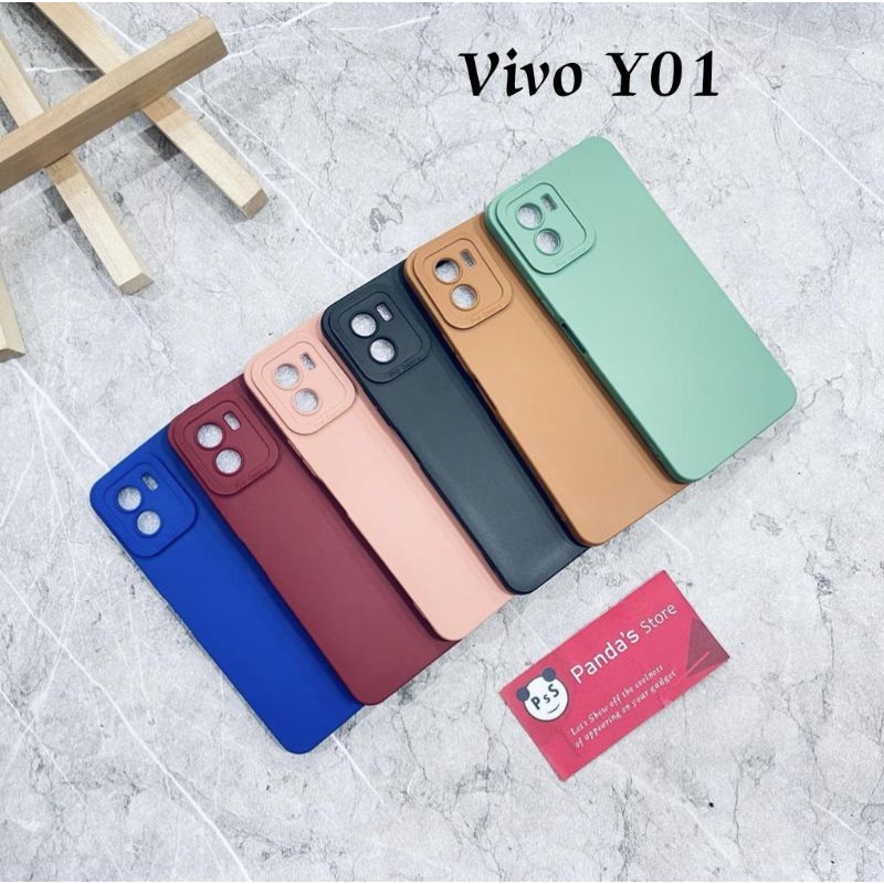 Softcase Pro Camera Vivo Y01 Candy Case Full Color 3D Silikon TPU