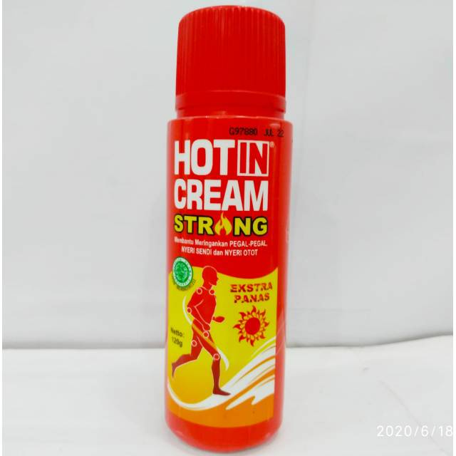 HOT IN CREAM STRONG BOTOL 120 GRAM KRIM NYERI OTOT DAN SENDI