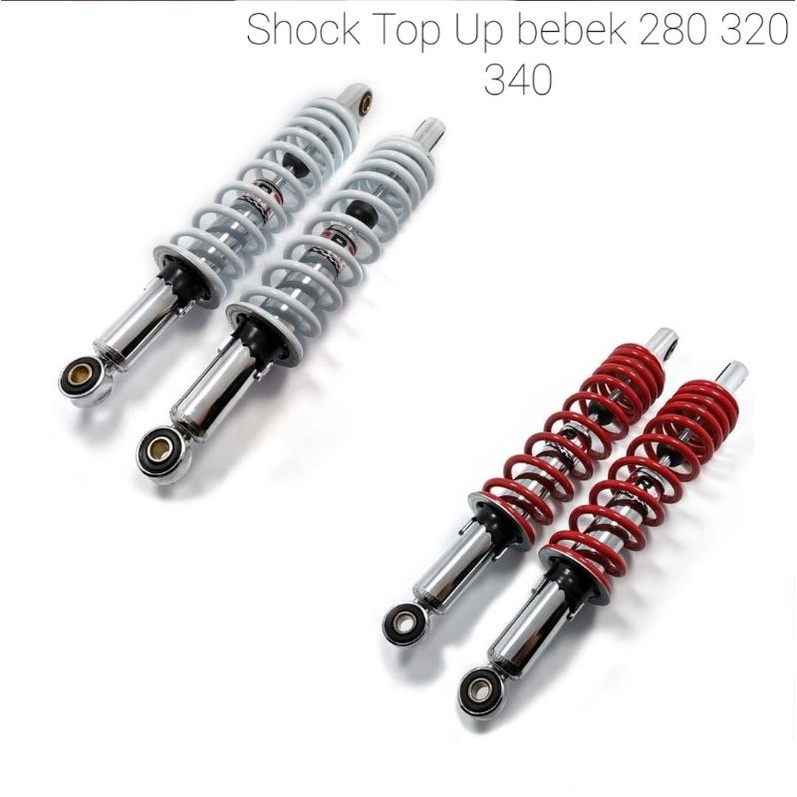 SHOCK BREAKER SUPRA REVO JUPITER VEGA 280, 320, 340 MM KOMBINASI CHROME (CB-015)