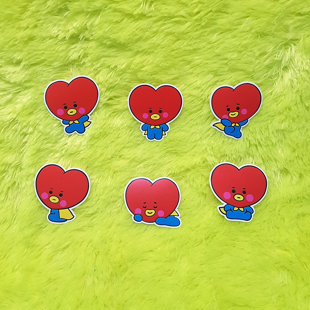 

Sticker Deco Tata V Kim Taehyung Set Bt21 Bts Murah Die Cut Dekorasi Kamar Diary Stiker