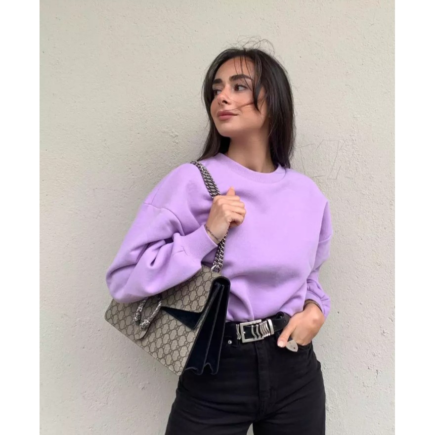 Harga Grosir Sweater Basic Oblong Polos Wanita