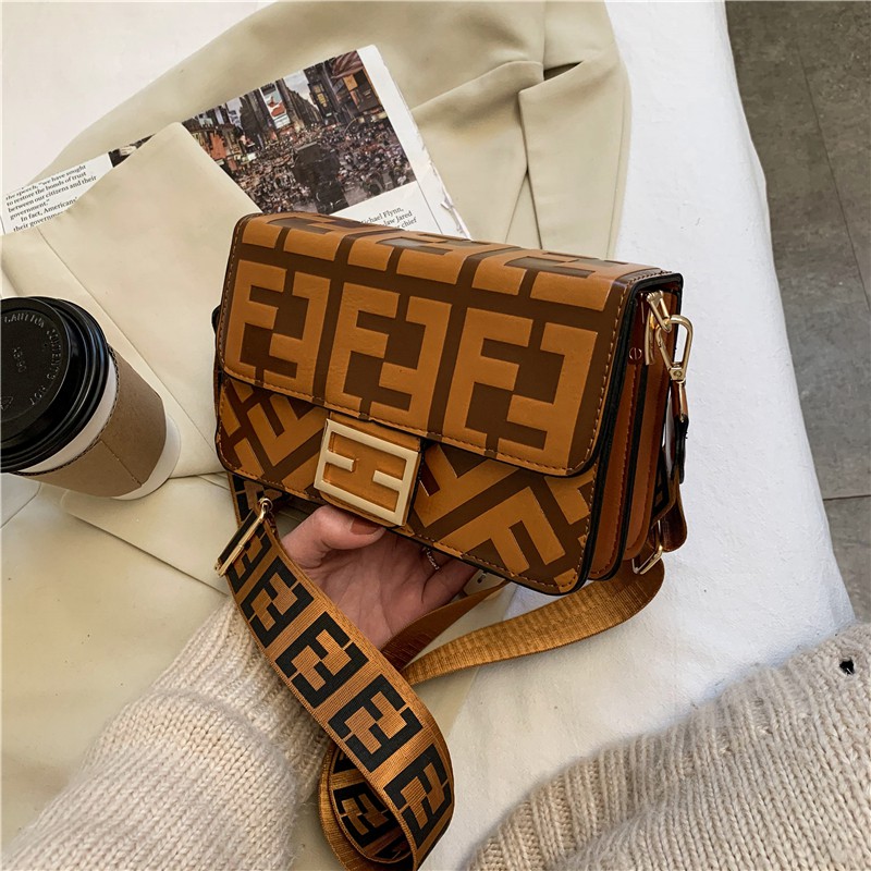 BJ57387 - BEIGE/BLACK/BROWN/RED - TAS WANITA IMPORT TERMURAH JAKARTA CR7387 GT1753