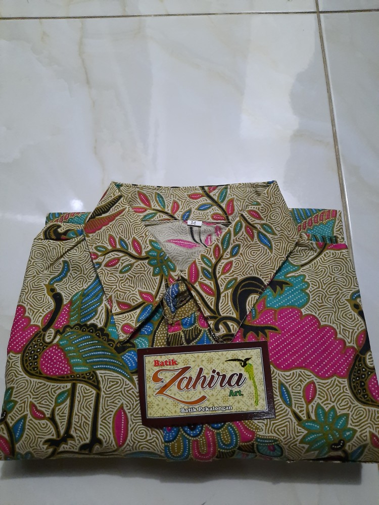 Kemeja Batik Lengan Panjang 021 Zahira Batik Hrb026 Kemeja Pria Batik Murah Di Shopee