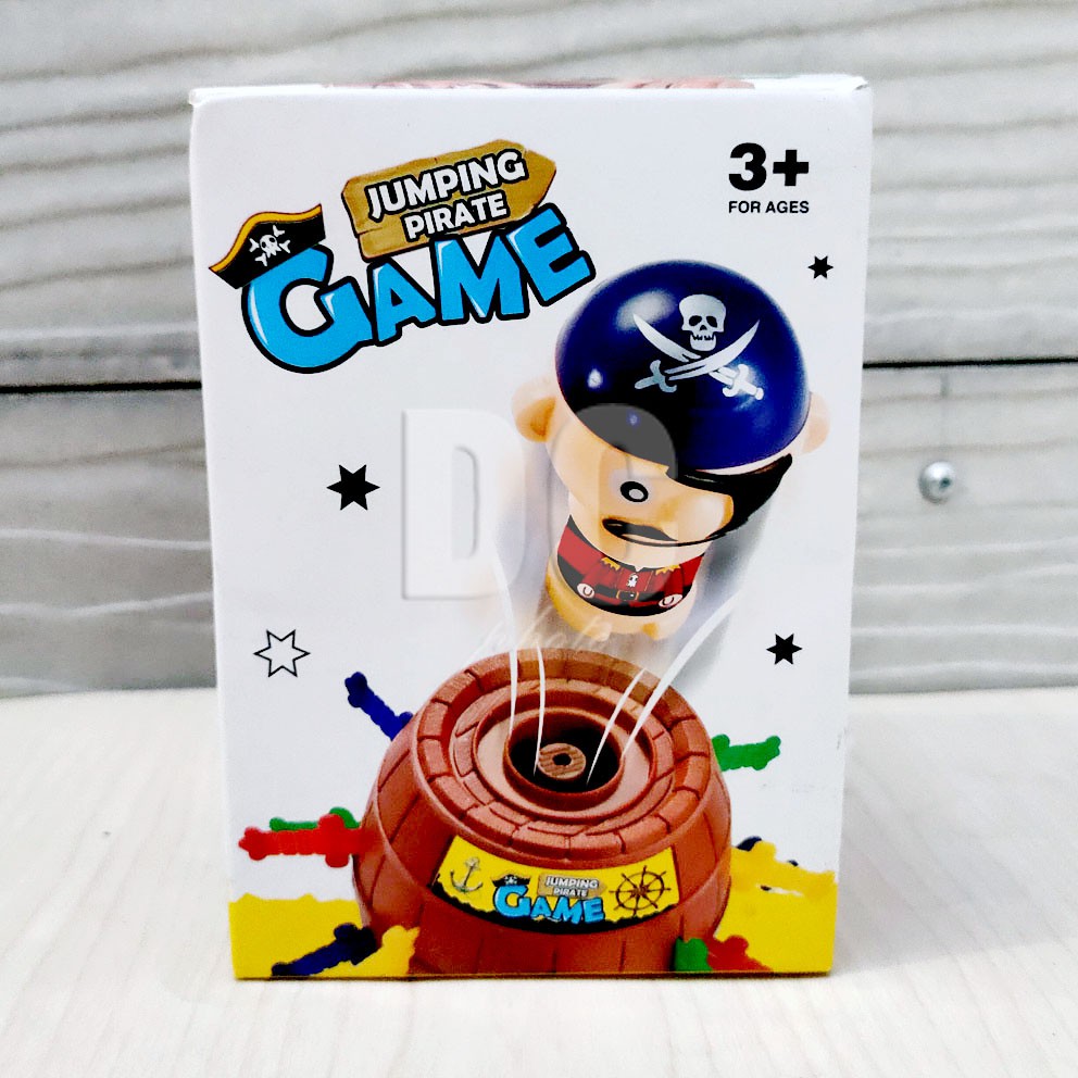 Lucky Game Pirate Roulette Barrel Mainan Tes Keberuntungan Running Man Game