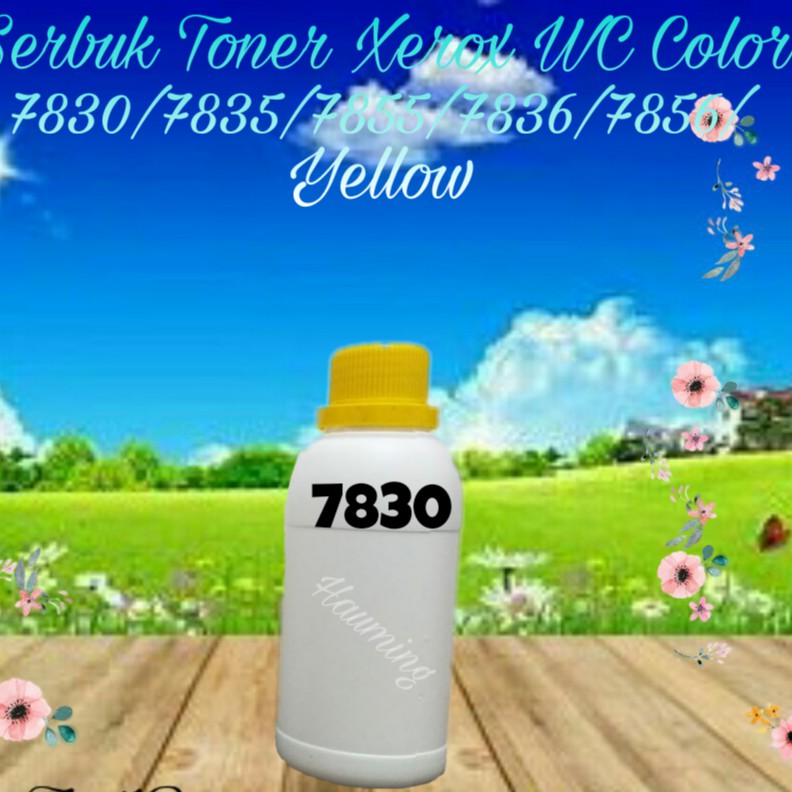 Serbuk Toner Powder Xerox Color WC 7830 7835 7855 7500 7800 7900 7836 7856 Yellow 1x Isi