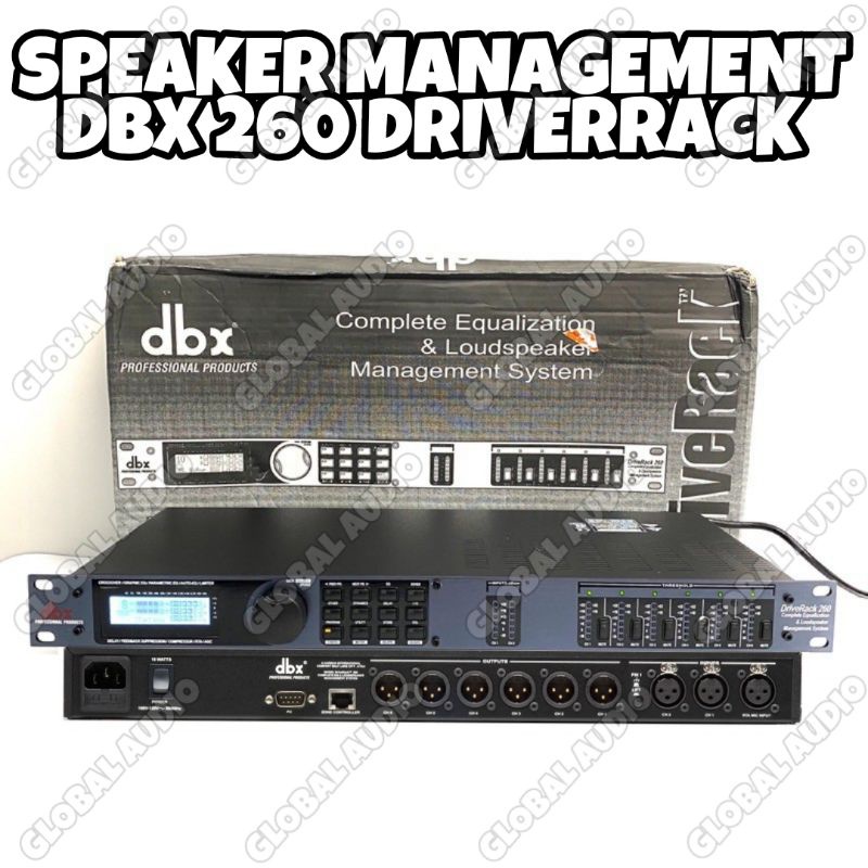 Speaker Management DriveRack DBX 260 , DBX PA , DBX PA2 Grade A 3 pilihan Dbx bagus ( Bisa COD )