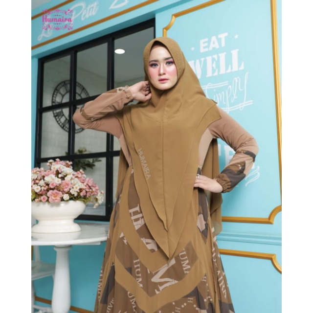 Nimra Series Ori by Humaira / Gamis Set Syar’i / Gamis Pesta Mewah / Baju Syari Terbaru / Dress Muslimah / Fashion Muslimah Branded7-B