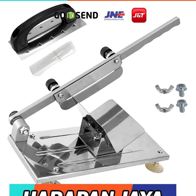 GS8 Alat Pemotong Daging Tipis Slice Pemotong Buah Sayur Stainless Steel Multifungsional FREE SCREW SET Alat Slice Memotong Daging Iris Tipis Meat Lamb Cutter Machine Protool - SKP229