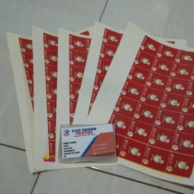 

Cetak Stiker label produk