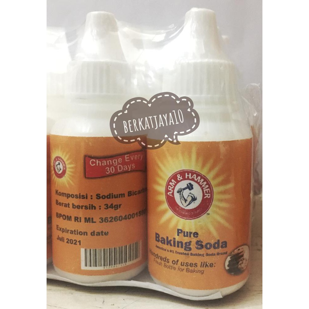 

MURAH Hammer USA Soda Kue Pure Baking Soda Sodium Arm & Hammer 34 gram BERKUALITAS