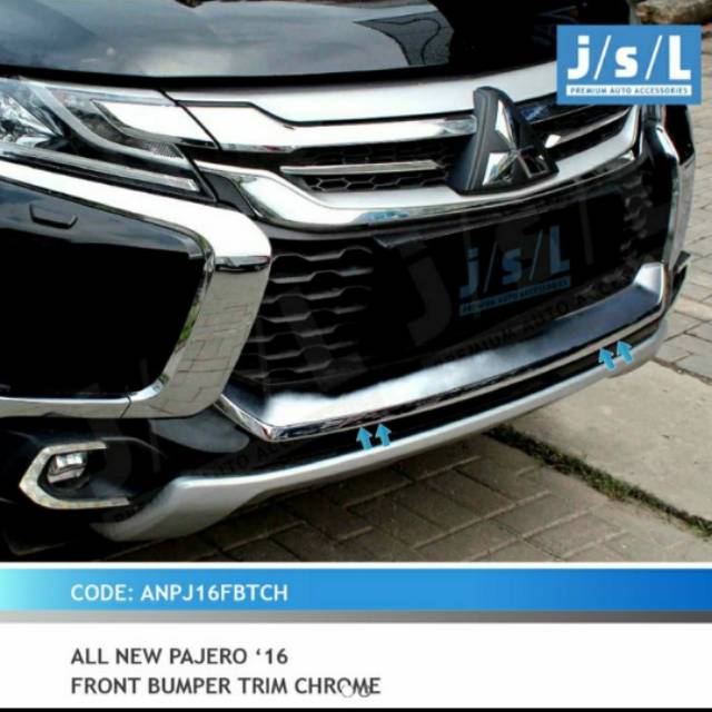 Front bumper depan all new Pajero 2016 chrome jsl