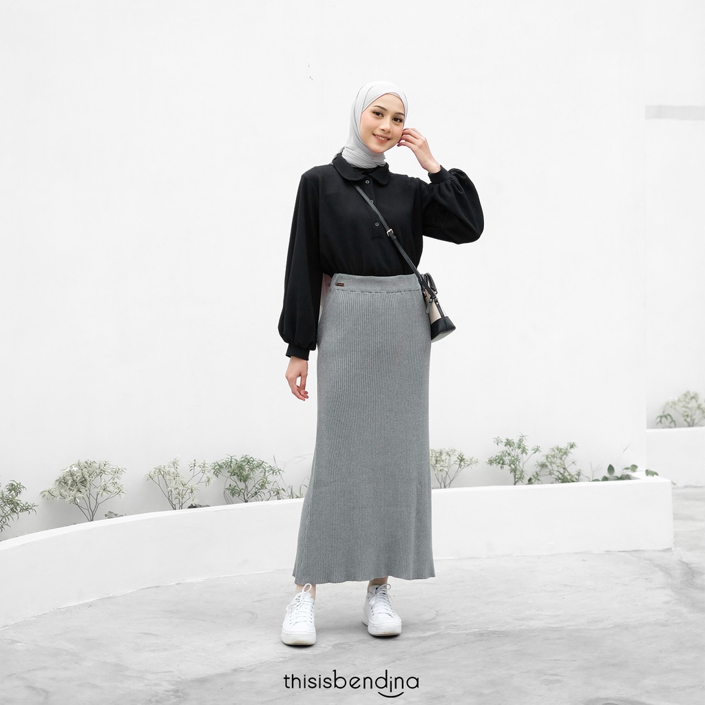 THISISBENDINA Rok Panjang Rajut YURA Skirt Allsize