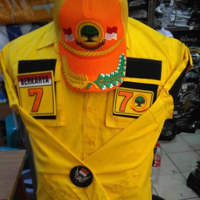 Kemeja taktical berkarya + topi