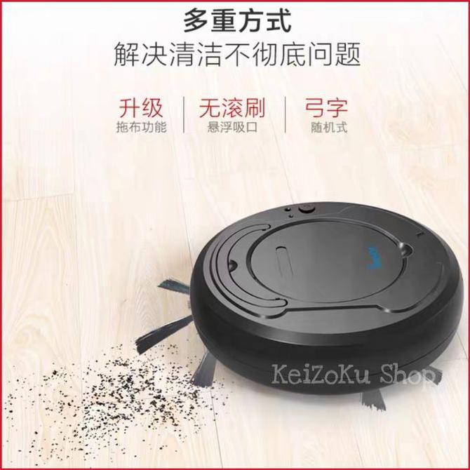 Robot Vacuum Cleaner / robot sapu - Hitam