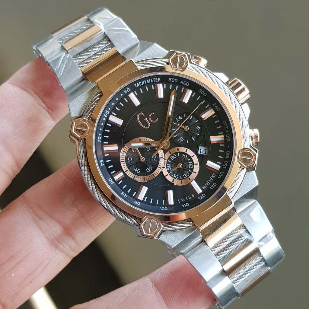 JAM TANGAN PRIA WANITA | RANTAI | KULIT | KARET | MURAH | PRIA gu3ss COLLECTION GC Y24002G2 STRAP KO