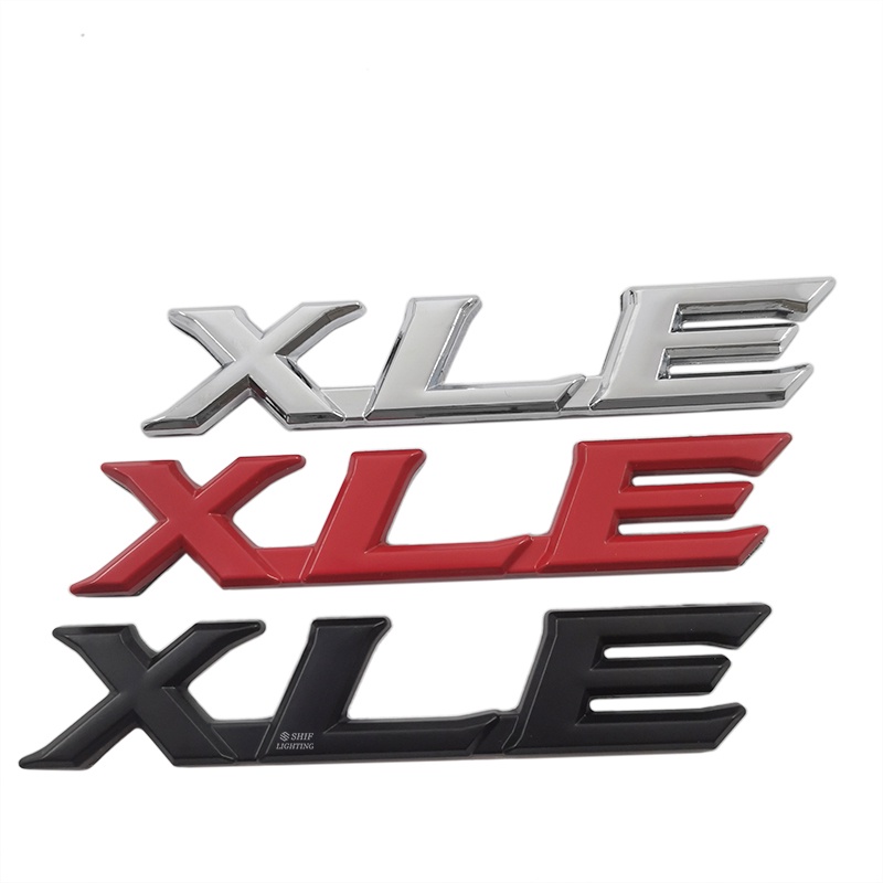 1pc Stiker Emblem Metal Motif Tulisan XLE Untuk Dekorasi Mobil TOYOTA XLE