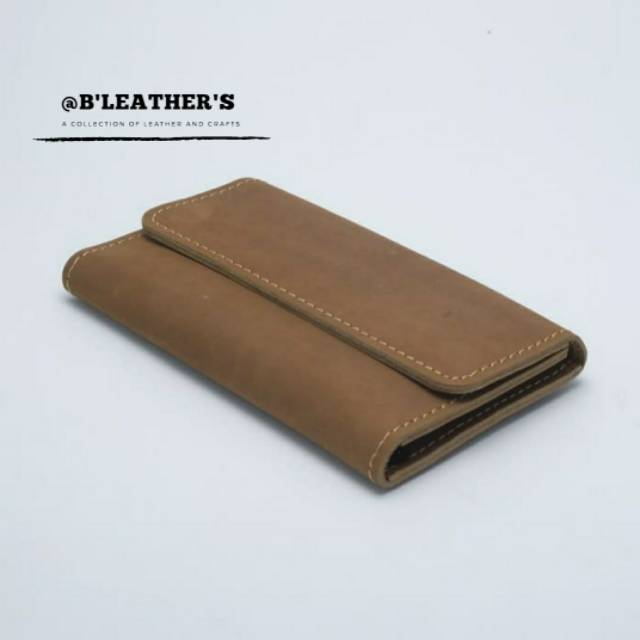 Dompet pria biker panjang lipat tiga kulit asli | Dompet bikers pria| Dompet pria | Dompet panjang