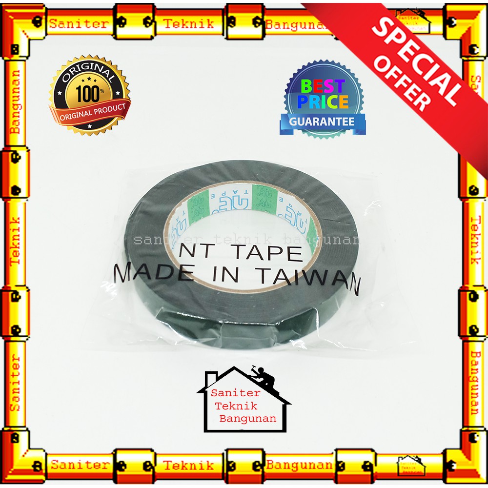 Double Tape Hijau Tebal NT / Alat Perekat Atas Bawah