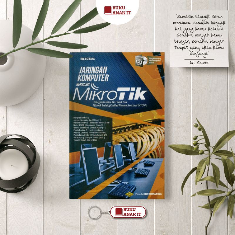 Buku Jaringan Komputer Berbasis Mikrotik Dilengkapi Contoh Dan Latihan Soal Mtcna Iwan Sofana Shopee Indonesia