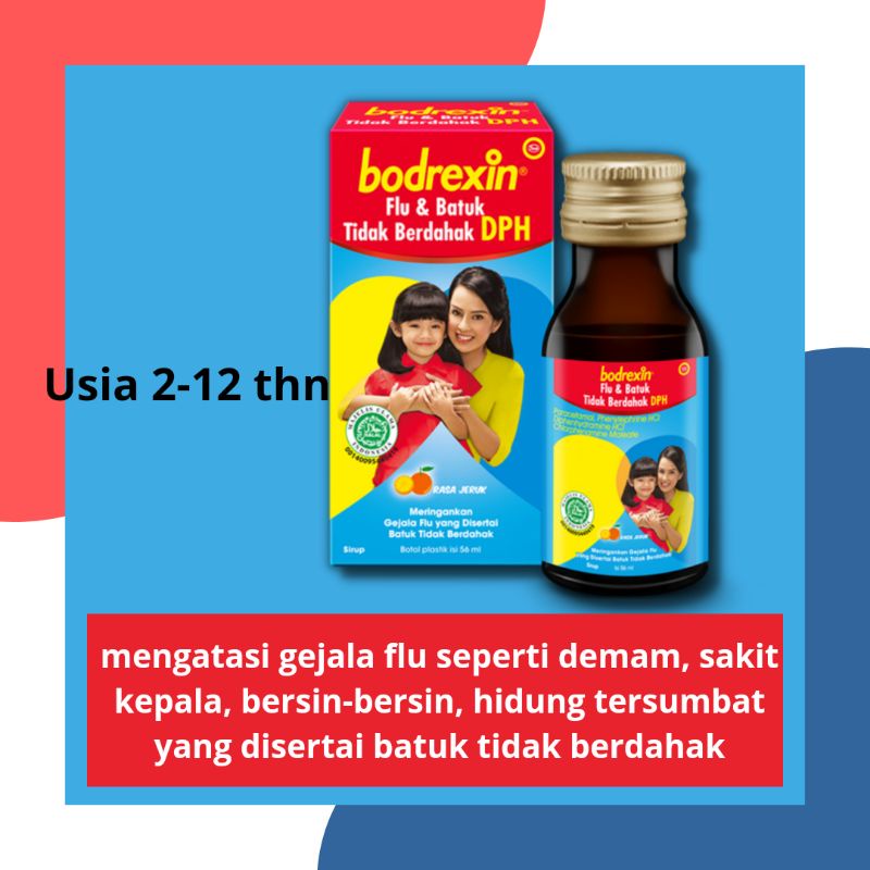 BODREXIN FLU&amp; BATUK TIDAK BERDAHAK DPH 56ml