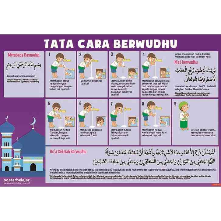 Luar Biasa Poster Wudhu Cdr Koleksi Poster