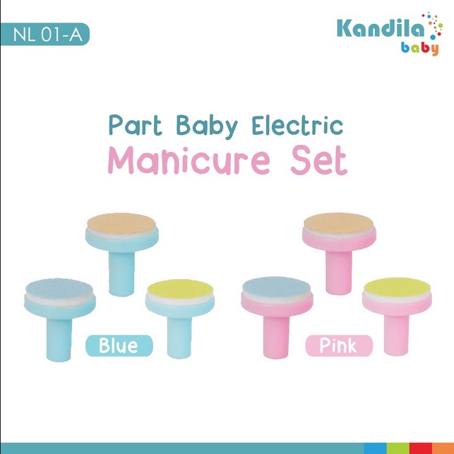 ELEK182 NAIL POLISHER SPAREPART ACCESORIES 3 HEAD NL01_A