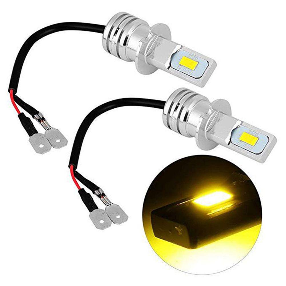 Nanas 2pcs Lampu Kabut Mobil 80W 35702smd Hi/Low Kit Beam COB Super Terang H3 DRL