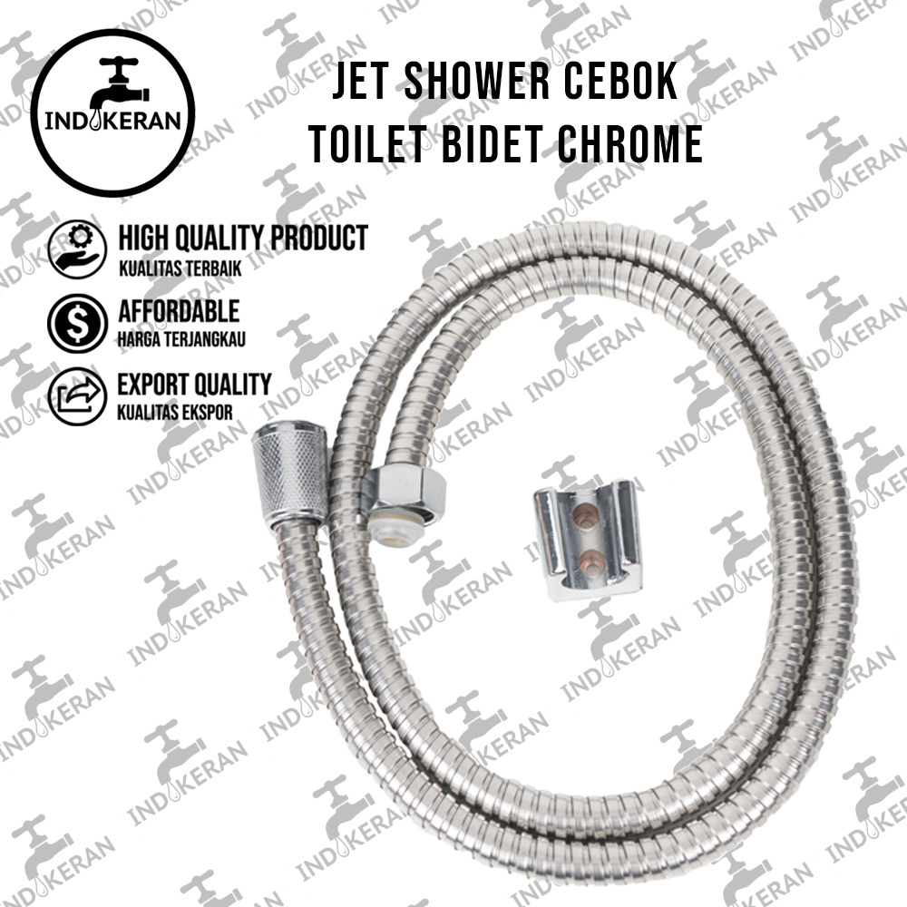 INDOKERAN - Jet Shower Cebok Toilet Bidet Chrome - High Quality