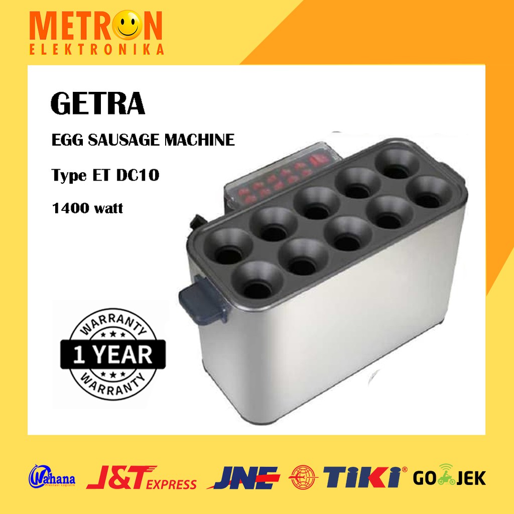 GETRA ET-DC10 - EGG SAUSAGE MACHINE 10 LUBANG / MESIN SOSTEL / ETDC10