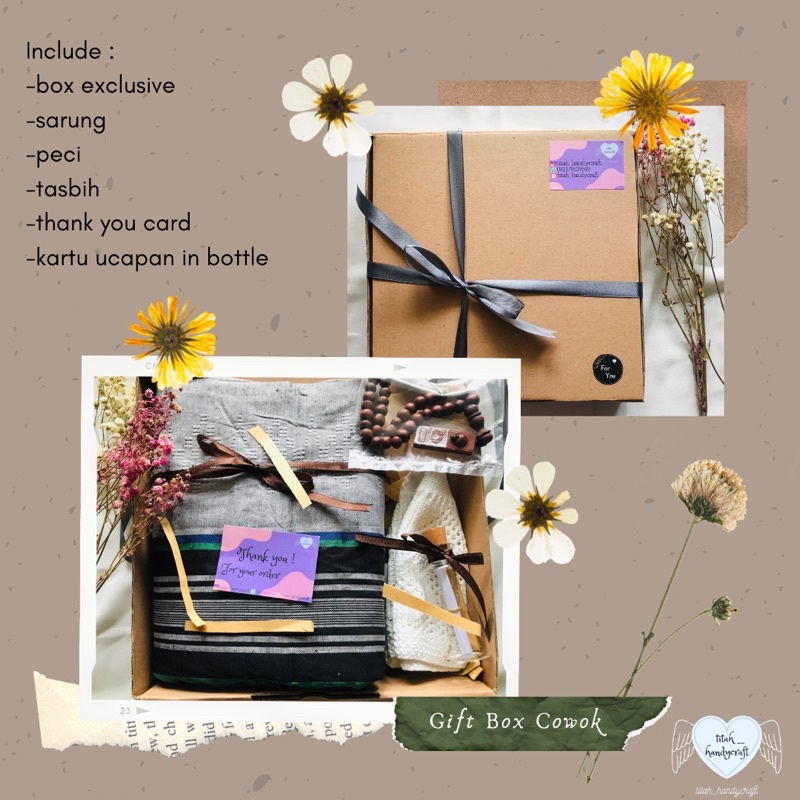 

TITAH GIFT BOX COWOK / Hampers Cowok / Kado Anniv / Kado Ultah