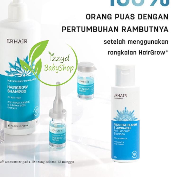 ◄ Erha hair grow serum 7x8 ml, tonic 60ML, shampoo 100 ML Anti Rontok & Penumbuh Rambut / scalperfec
