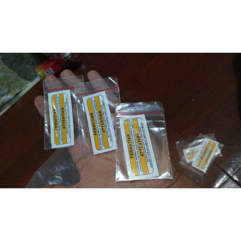 COD BAYAR DI TEMPAT MBLEM EMBLEM STIKER WARNING PERHATIAN BOX FILTER UDARA YAMAHA MIO M3 NMX N MAX A