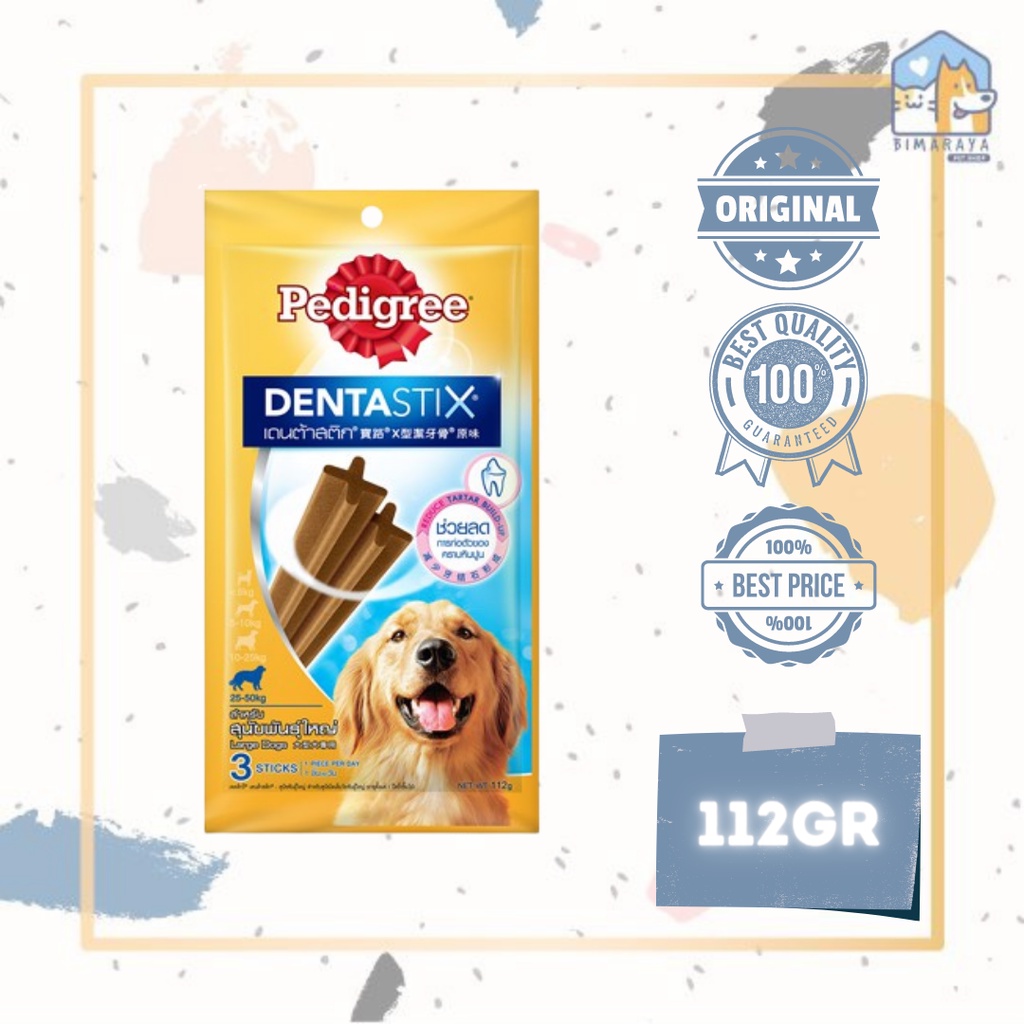 PEDIGREE DENTASTIX LARGE 112GR // SNACK ANJING